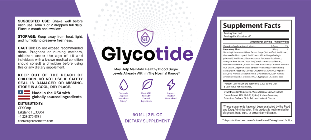 GlycoTide natural formula official